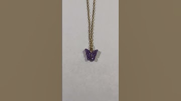 Thumbnail of cute beautiful chain with butterfly pendant #fashion #necklace #accessories #jewelry #butterfly