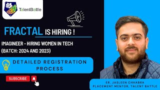Fractal Is Hiring | Imagineer- Women Hiring | Amazing Package !!