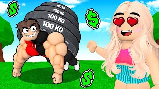 Spending $100,000 for MAX LEVEL Strength in Roblox Push Up Simulator!