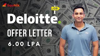 Deloitte Offer Letter | SquNik