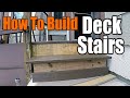How to Build Perfect Deck Stairs | THE HANDYMAN |