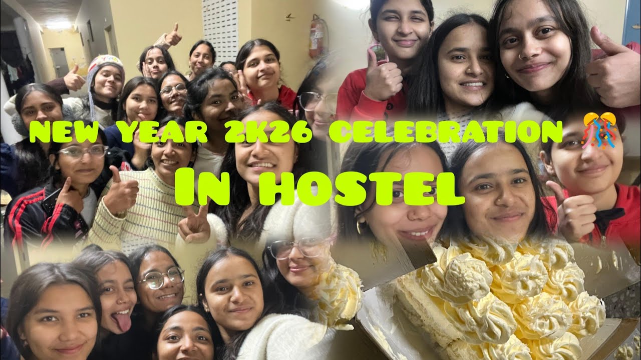 New year celebration in hostel 😍🥳🤩🥰GNC Haldwani 