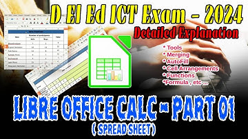 DElEd ICT Exam 2024 Tutorial - LibreOffice Calc Part 1