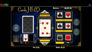 Cards Hilo Game - How to Play screenshot 1