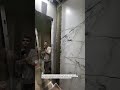 Perfect Large Tile Installation! #construction #tiling #DIY #shorts #builder #tools