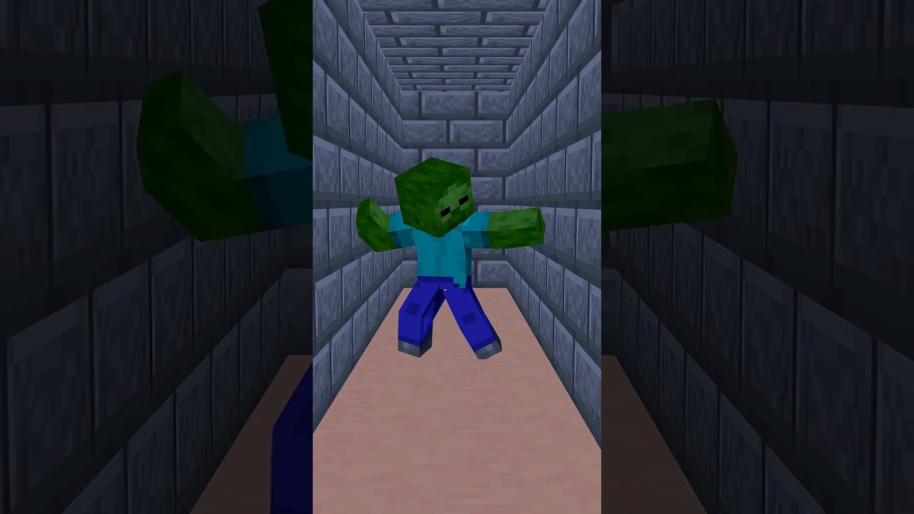 【マイクラ】ゾンビのピンチ！ Zombie Crisis　 #minecraftanimation