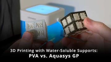 3D Printing with Water-Soluble Support Materials - PVA vs. Aquasys GP (3D Universe)