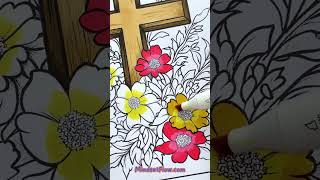 Easter Cross with Flowers The Most BREATHTAKING Easter Coloring Page You Can t Miss