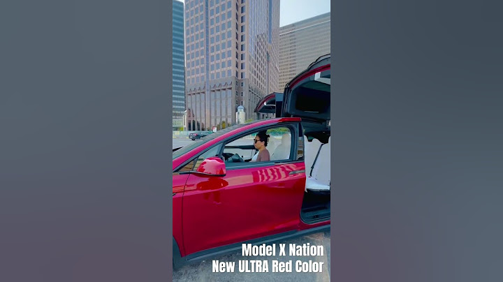 Tesla Model X with NEW ULTRA RED COLOR #tesla #modelx