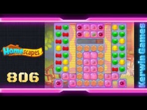 Homescapes level 806 no booster use #806 - YouTube