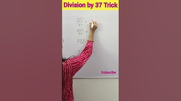 Division by 37 trick #maths #trendingshorts #shorts | maths shorts