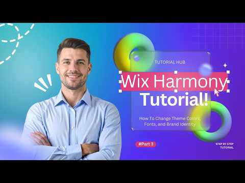 Wix Harmony Tutorial Part 3 -  How To Change Fonts, Theme Color, and Language