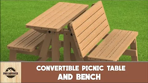 How to Build The Coolest Convertible Picnic Table and Bench (easiest Way Possible)