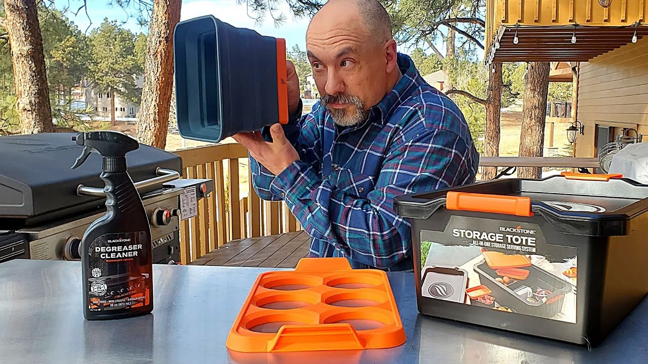 More New Blackstone Griddle Products Totes, Basting Covers, Cleaner