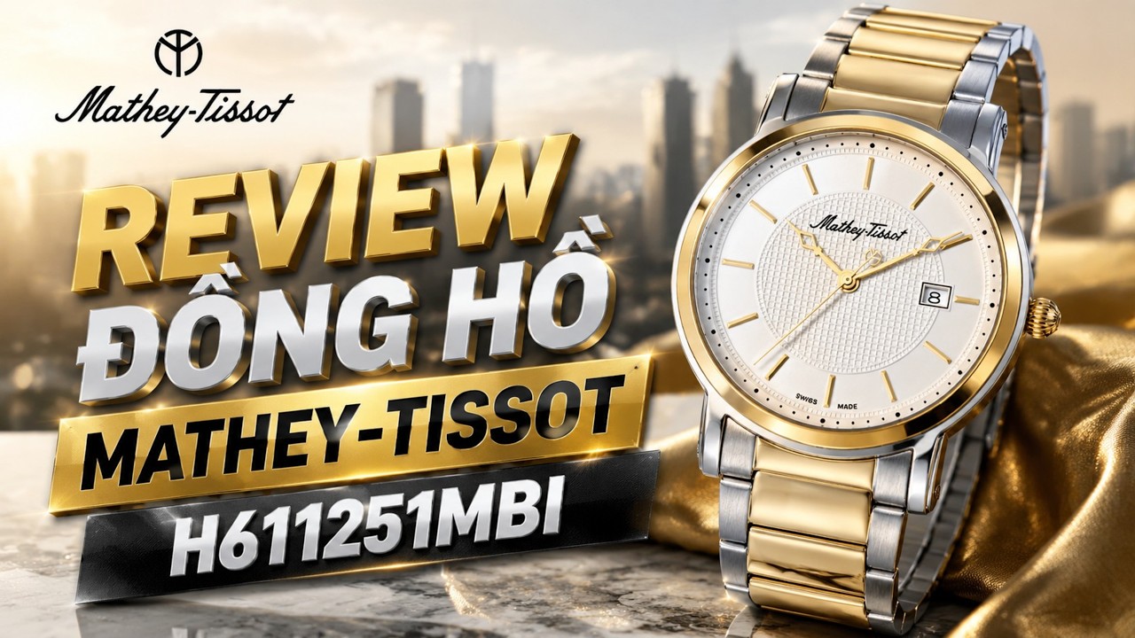  Review Đồng Hồ Mathey-Tissot H611251MBI: Đồng Hồ Nam Swiss Made, Mặt Số Trắng Cọc Vàng Nổi Bật !