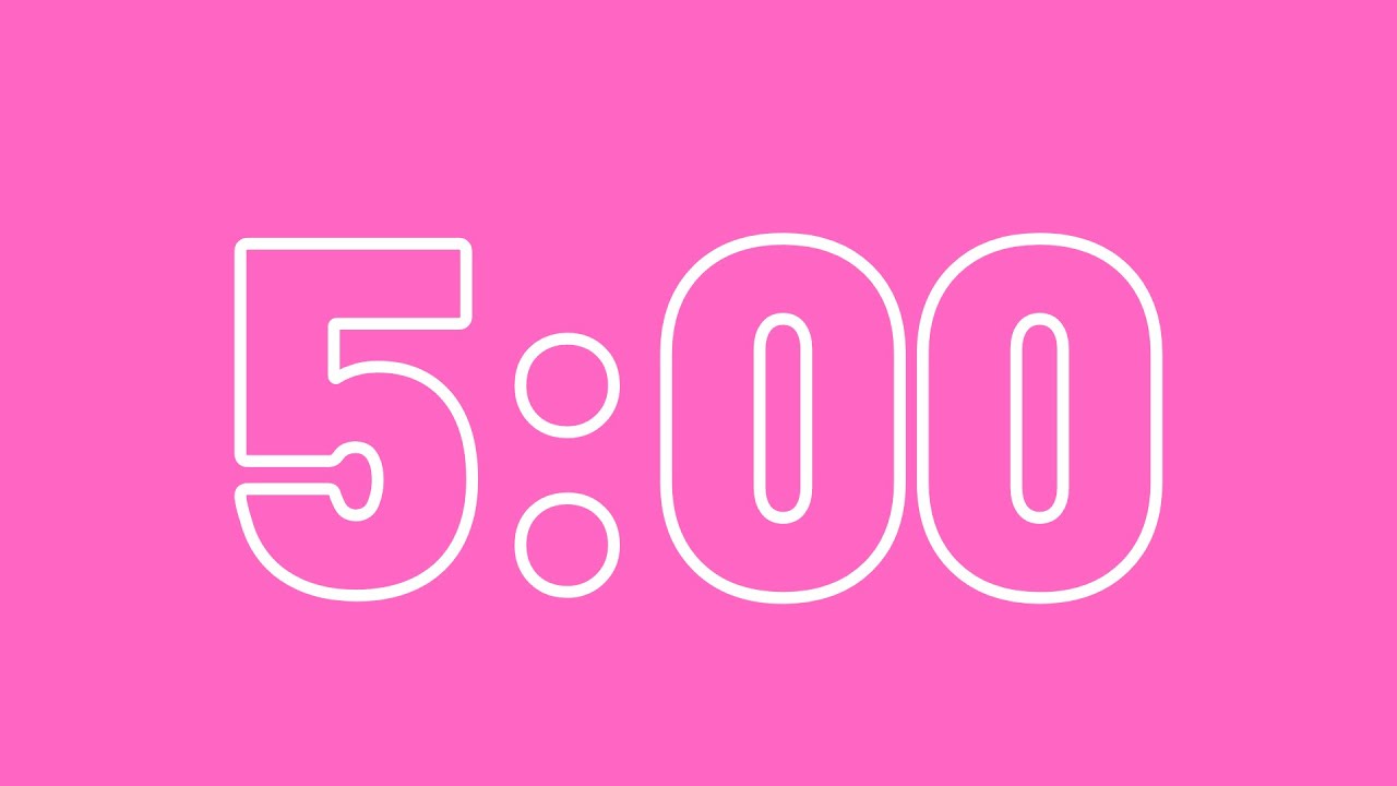 5 Minute Timer l Pink YouTube