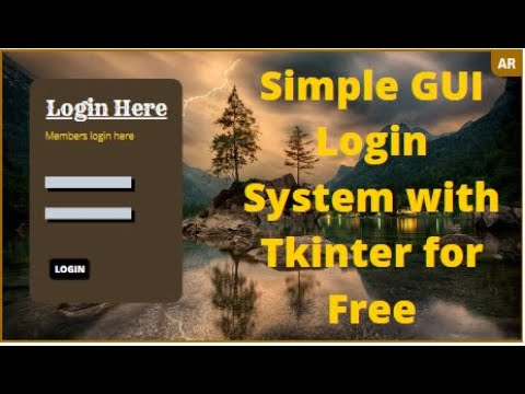 How to create a GUI Login System with TKINTER | Pyth Tk  Edge | #Python #Tutorial #LOGINSYSTEM