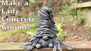 Make A Concrete Gnome Lady