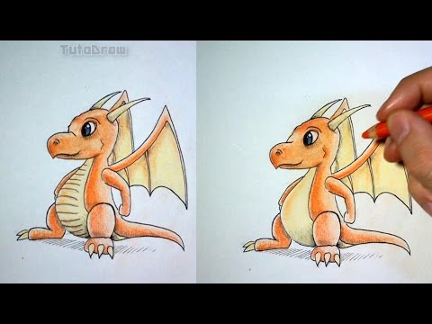 Comment Dessiner Un Bebe Dragon Tutoriel Youtube