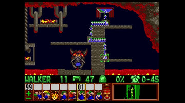 SNES Lemmings Mayhem level 24