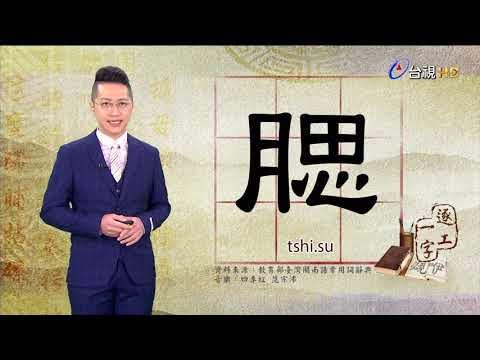 2021.1.13.台視台語新聞逐工一字「腮」（tshi.su）