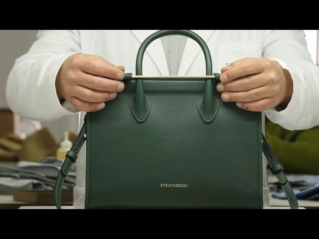 Making The Strathberry Midi Tote in Bottle Green 