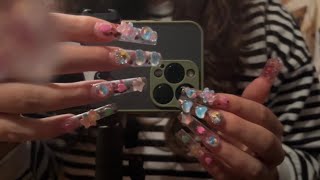 ASMR Camera tapping & scratching on different phone cases 🌼 for tingles
