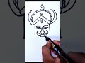 दशहरा पर रावण का चित्र बनाएं। Ravan Drawing Very Easy #art #dussehra #shorts