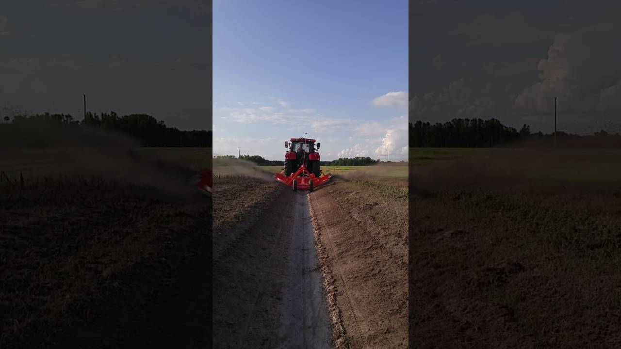 Cutting 24  inch swale on level ground