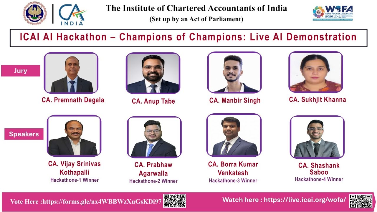 ICAI AI Hackathon – Champions of Champions: Live AI Demonstration