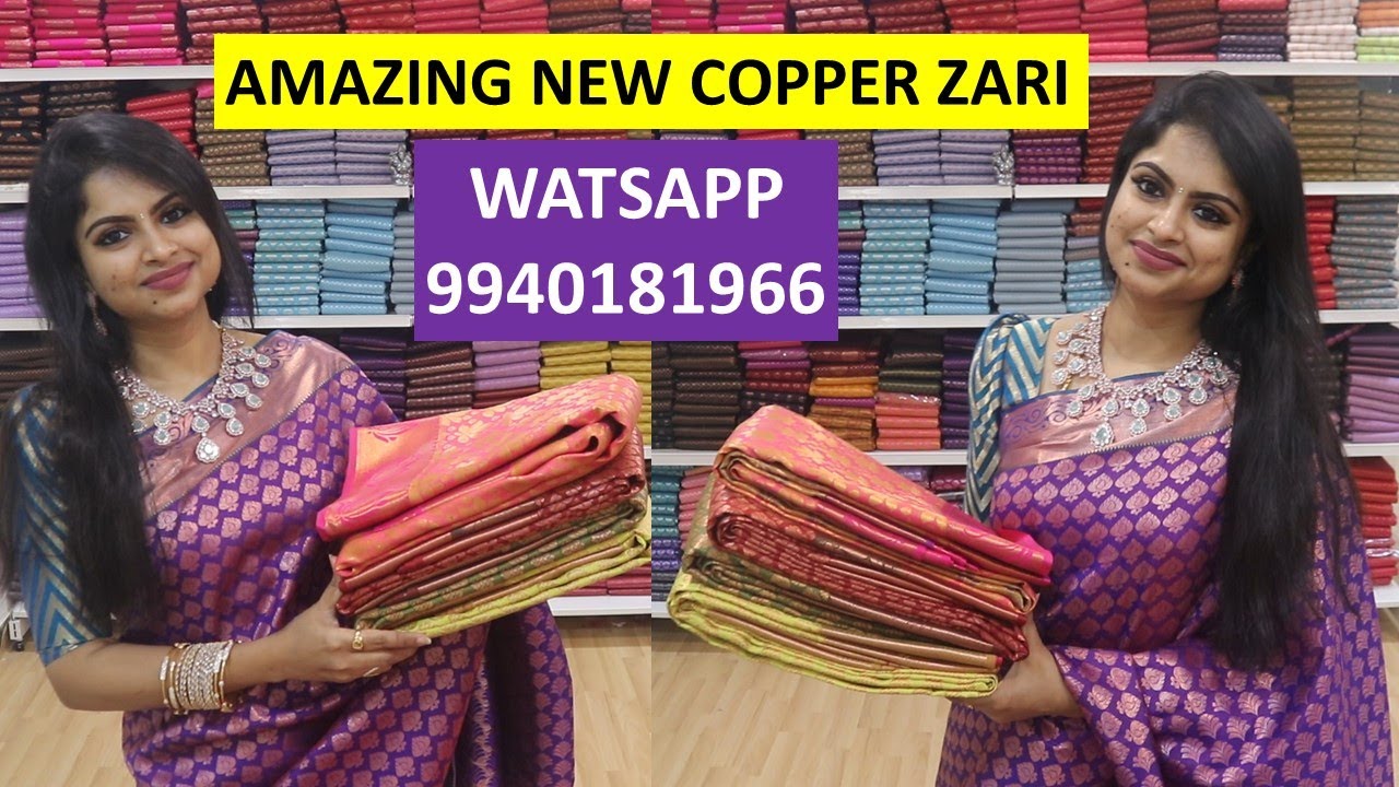 *Amazing New Massive Copper Zari Collections @affordable prices ...