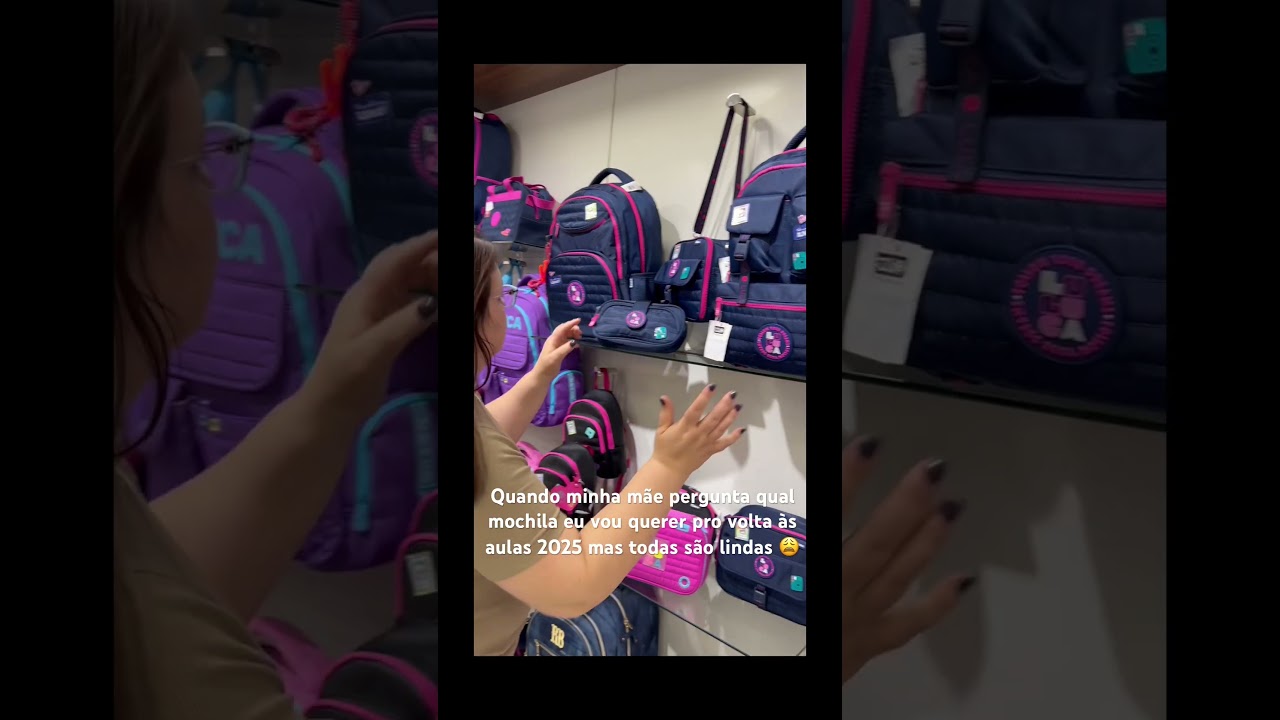 Vocês piscaram e já está chegando o volta às aulas de2025🤩 #papelaria #mochila #luluca #shorts #fy