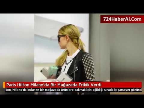 Paris Hilton Milano'da Bir Mağazada Frikik Verdi