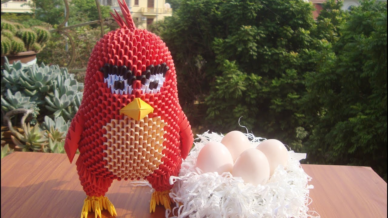 3d origami ankhang handmade