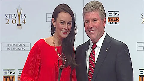 Amber Olson Rourke wins a 2014 Gold Stevie Award i...