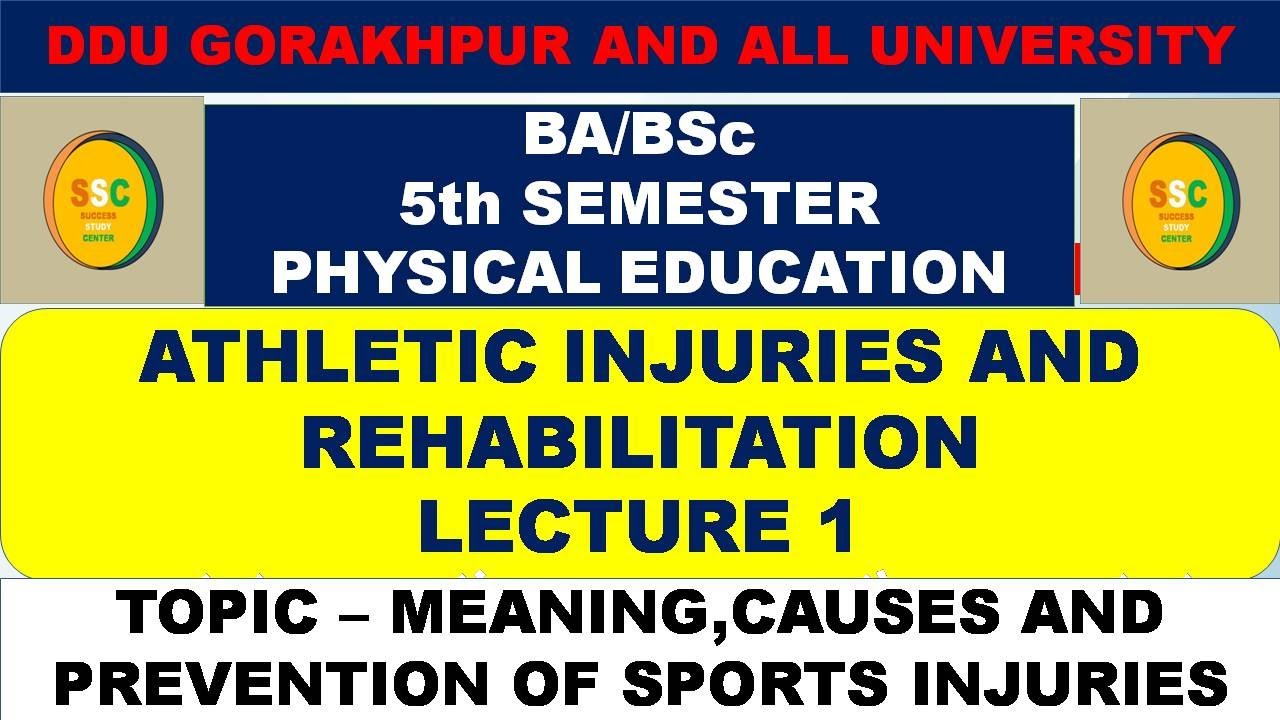 sports sports injuries ba 5th semester athletic