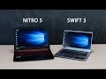 Выбираем ноутбук: ACER Nitro 5 и Swift 3