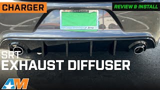 2015-2023 Charger SRT Style Rear Bumper Dual Exhaust Diffuser Review & Install