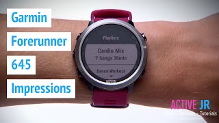 Garmin Forerunner 645 music impressions & why no 6 at opinion - YouTube