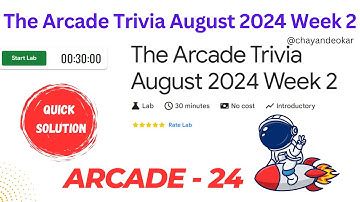 The Arcade Trivia August 2024 Week 2 | Quiz Solutions | Arcade24