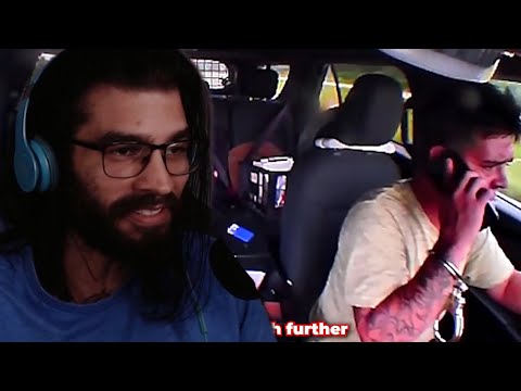 He Steals A Cop Car And Then His MORONIC GF Helps Him Escape