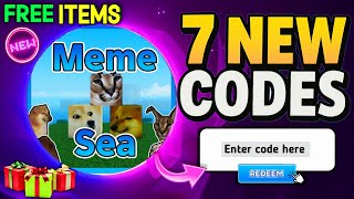 *SECRET UPDATE!* | MEME SEA CODES 2025 (ROBLOX MEME SEA)