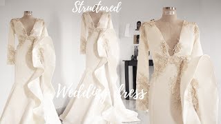 MAKING A STRUCTURED RUFFLE WEDDING DRESS