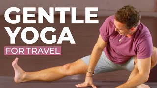 45 minute 'Gentle Yoga for Travel' with Travis Eliot