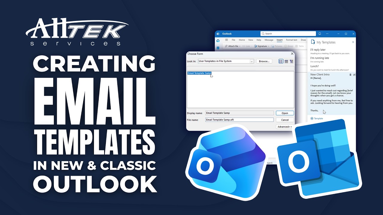 mastering email templates for outlook: a comprehensive... Creating Email Templates In New & Classic Outlook - YouTube