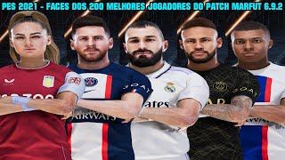 PES 2021 - FACES DOS 200 MELHORES JOGADORES DO PATCH MARFUT 6.9.2 - 4K