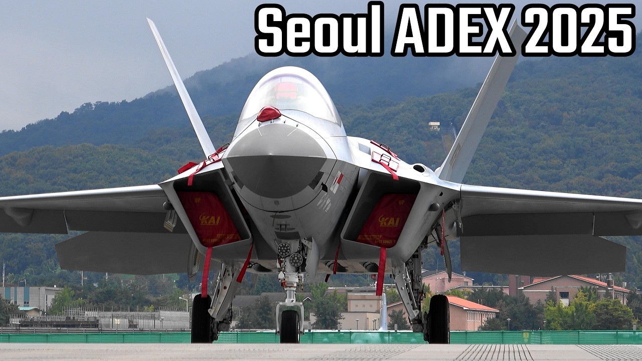 空です。 Seoul ADEX 2025 KF-21 Static Display Walk around 地上展示を