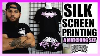 Silkscreen Printing A Matching Set!