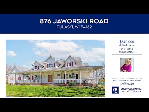 876 JAWORSKI Road, Pulaski, WI home video tour