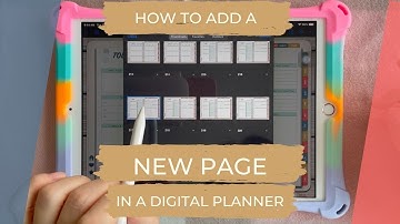 [Tutorial] How to add a new page using TLC digital planner | Landscape | GoodNotes | angieng.co